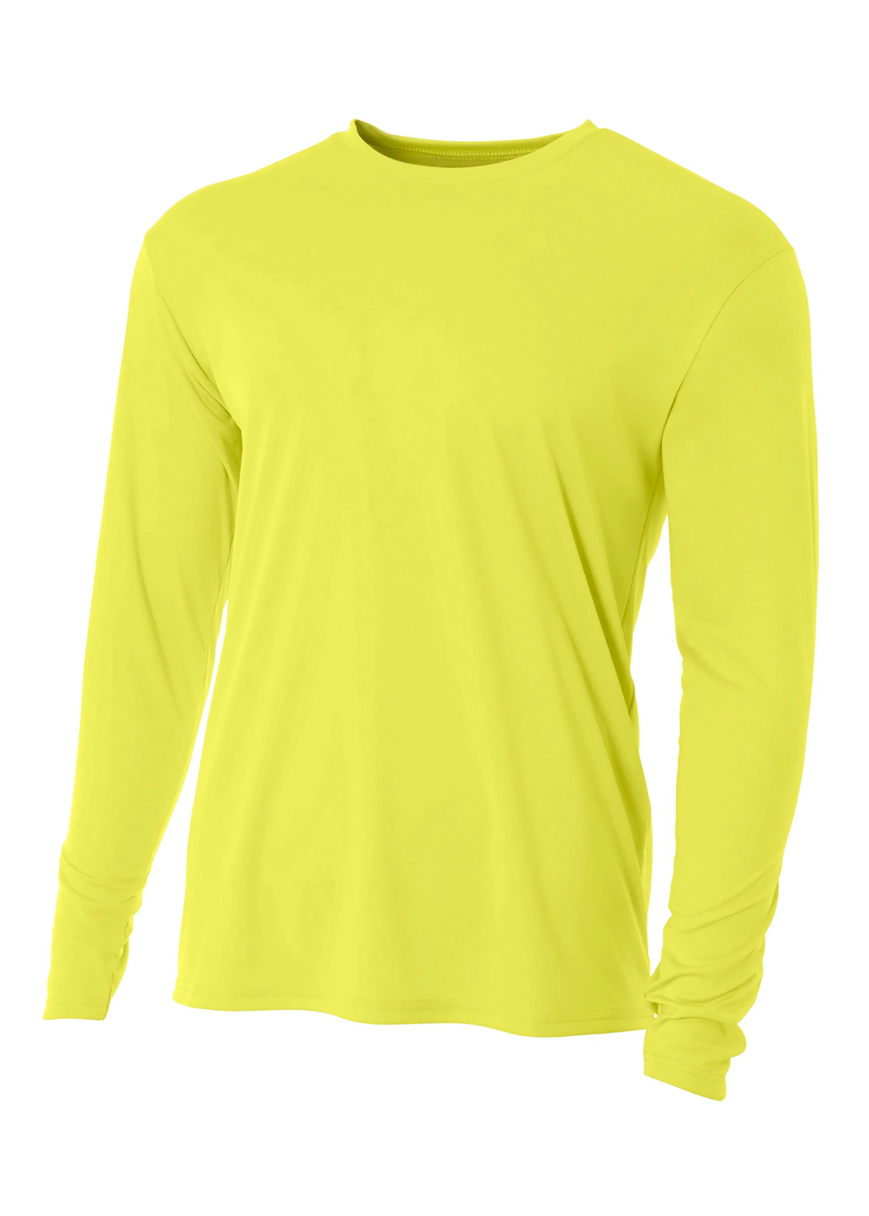 A4 Mens Cooling Performance Long Sleeve Crew