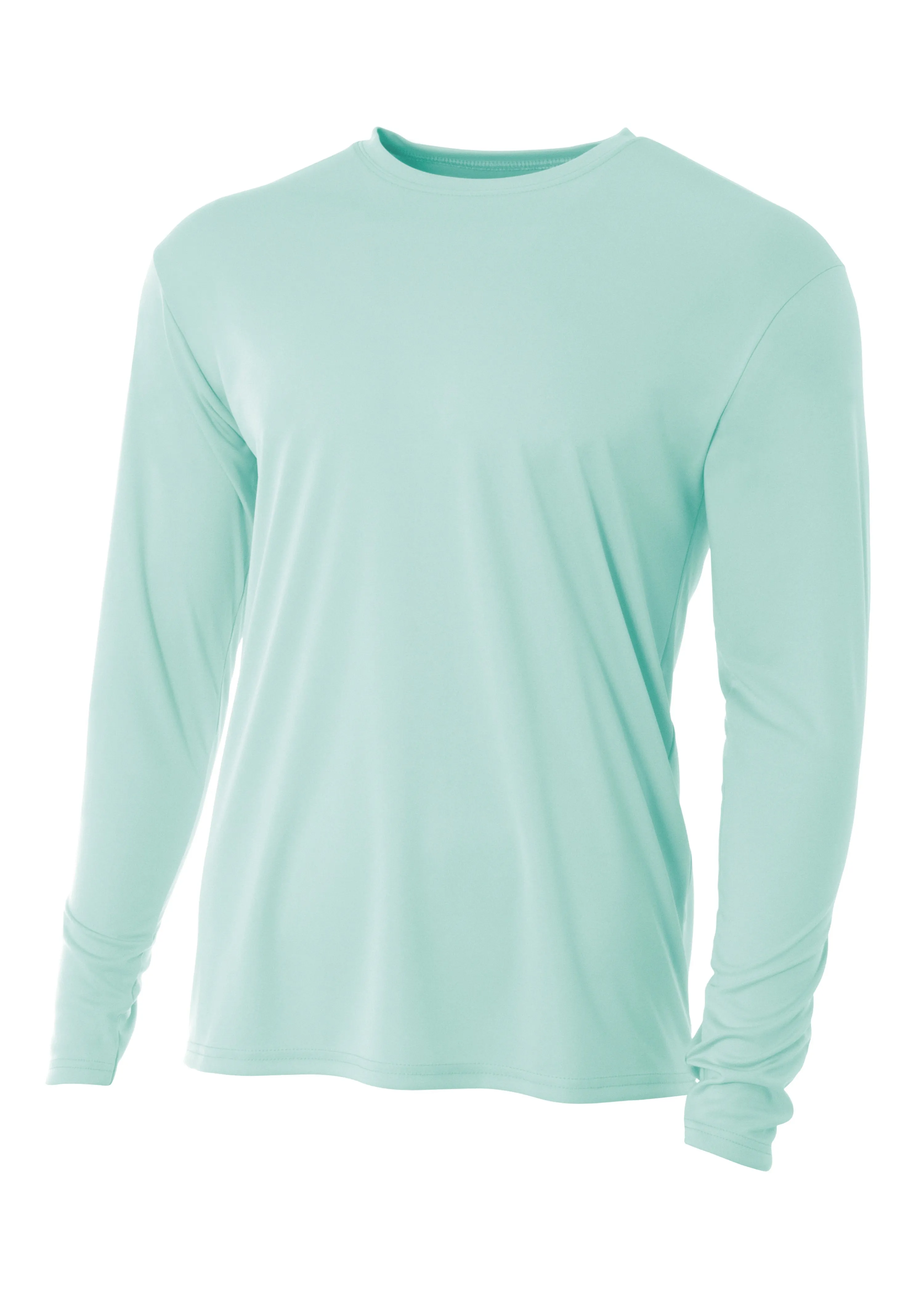 A4 Mens Cooling Performance Long Sleeve Crew