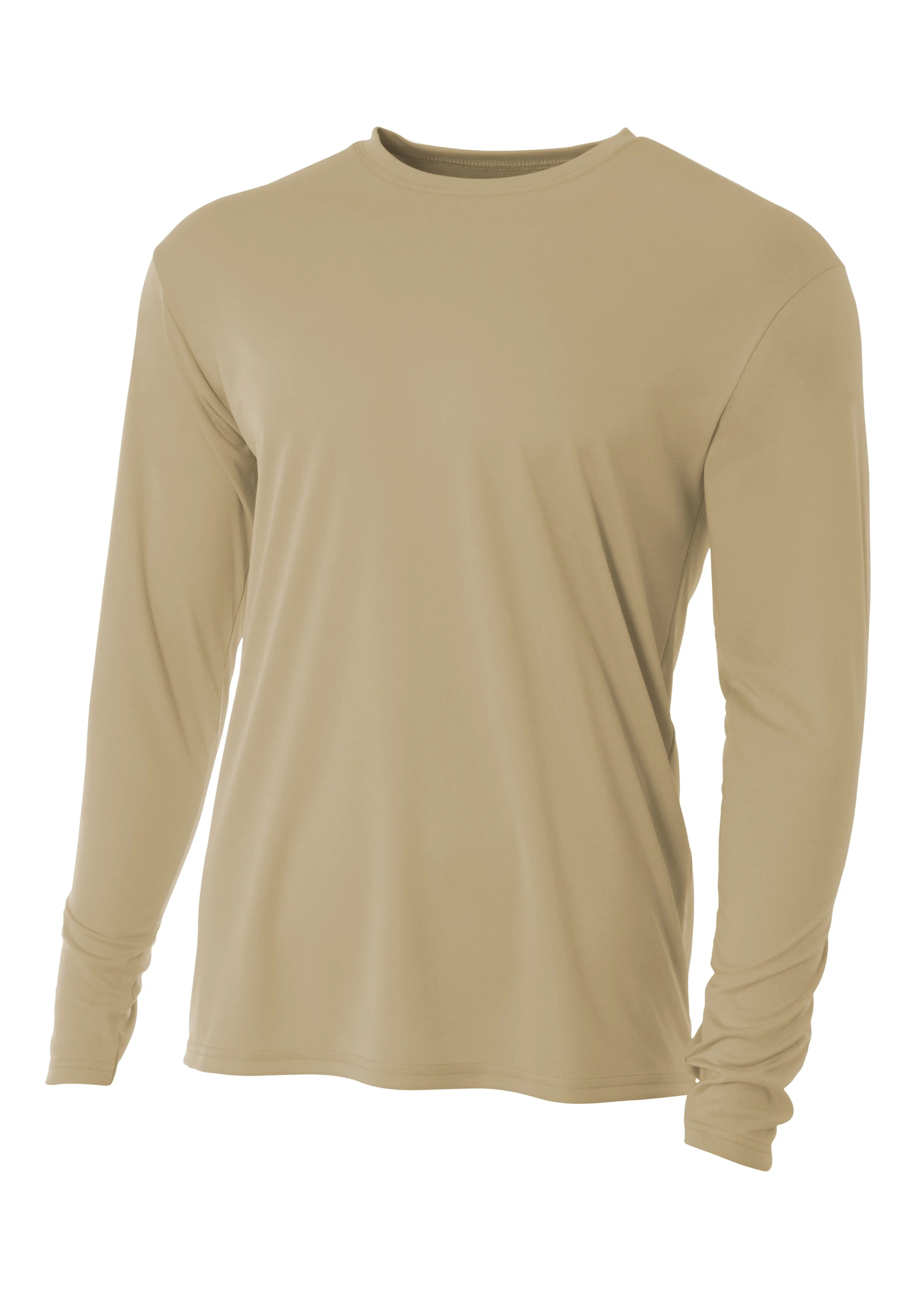 A4 Mens Cooling Performance Long Sleeve Crew