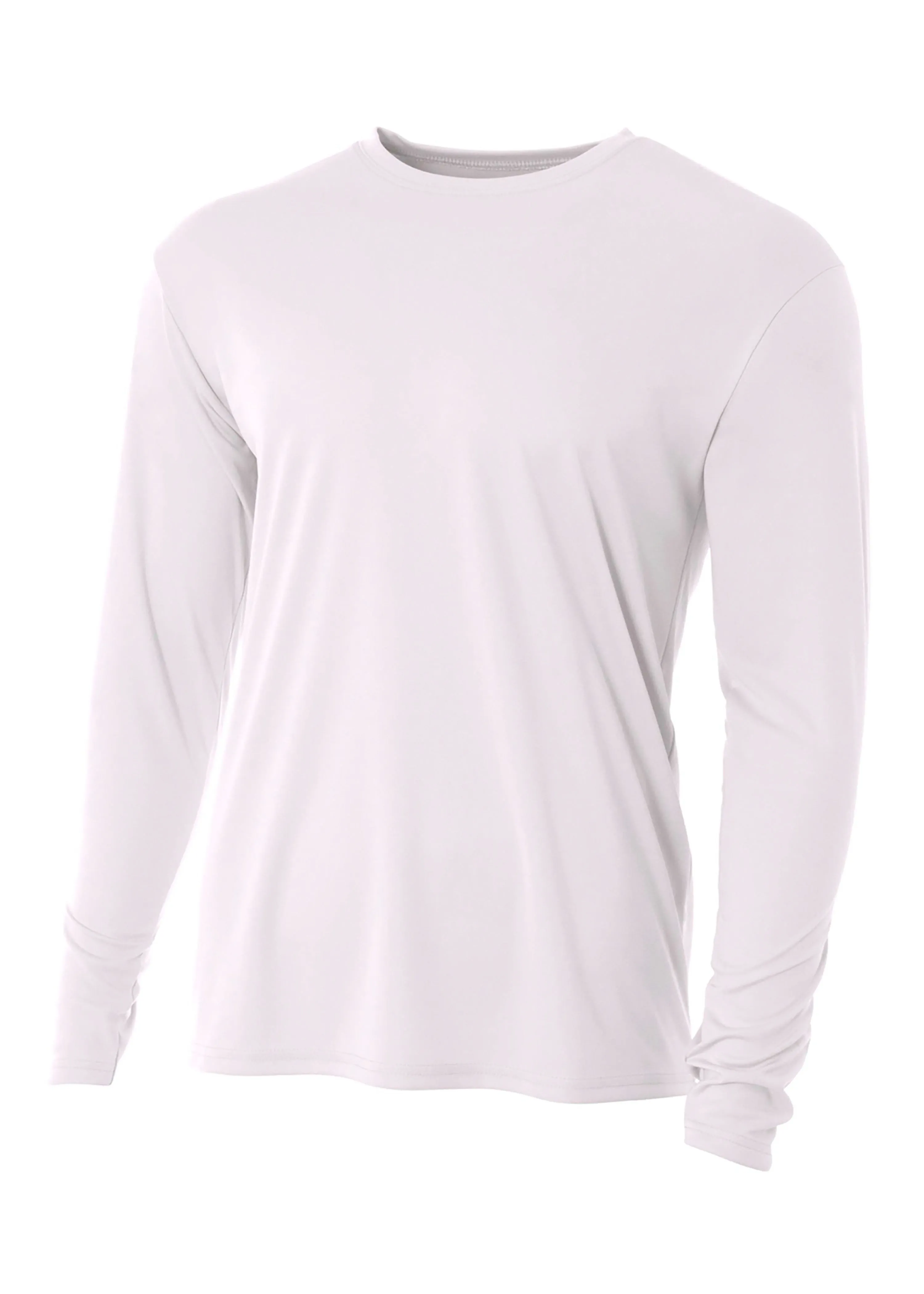 A4 Mens Cooling Performance Long Sleeve Crew