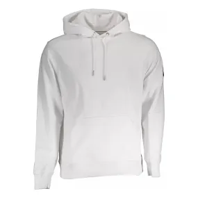 Calvin Klein White Cotton Men Sweatshirt