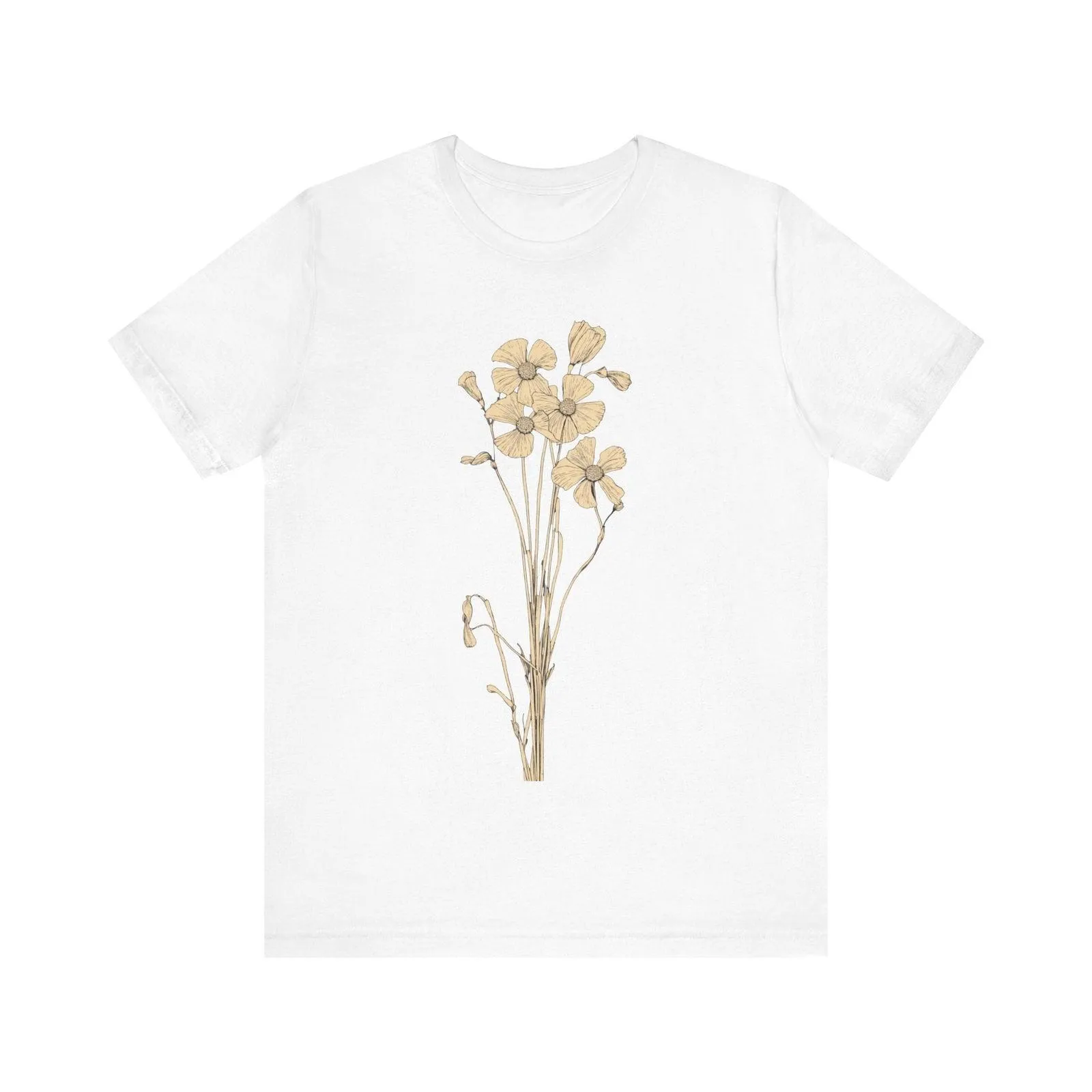 Flower Sketchy Bloom T Shirt