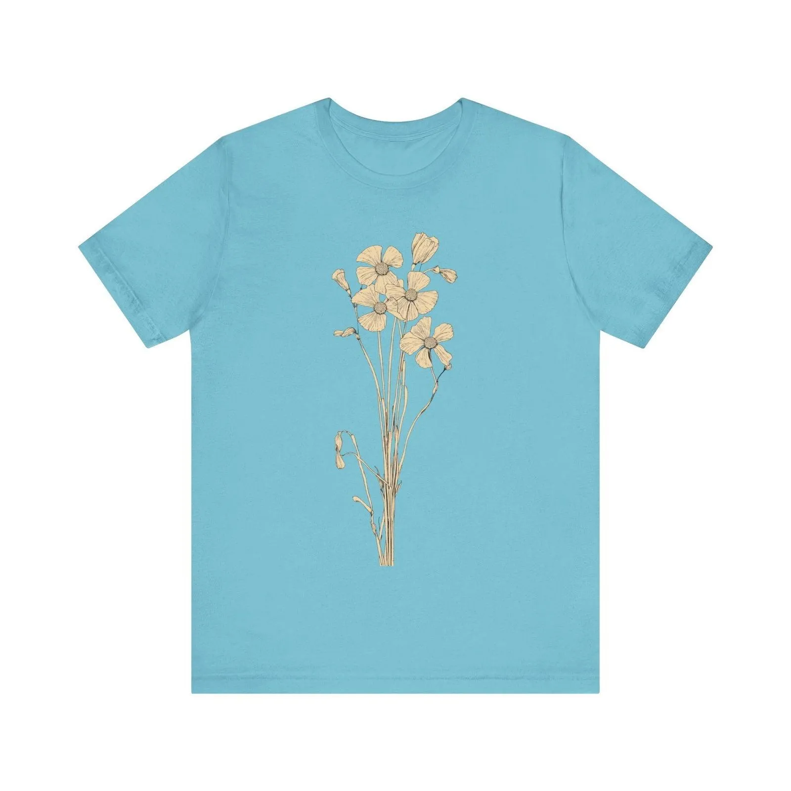 Flower Sketchy Bloom T Shirt