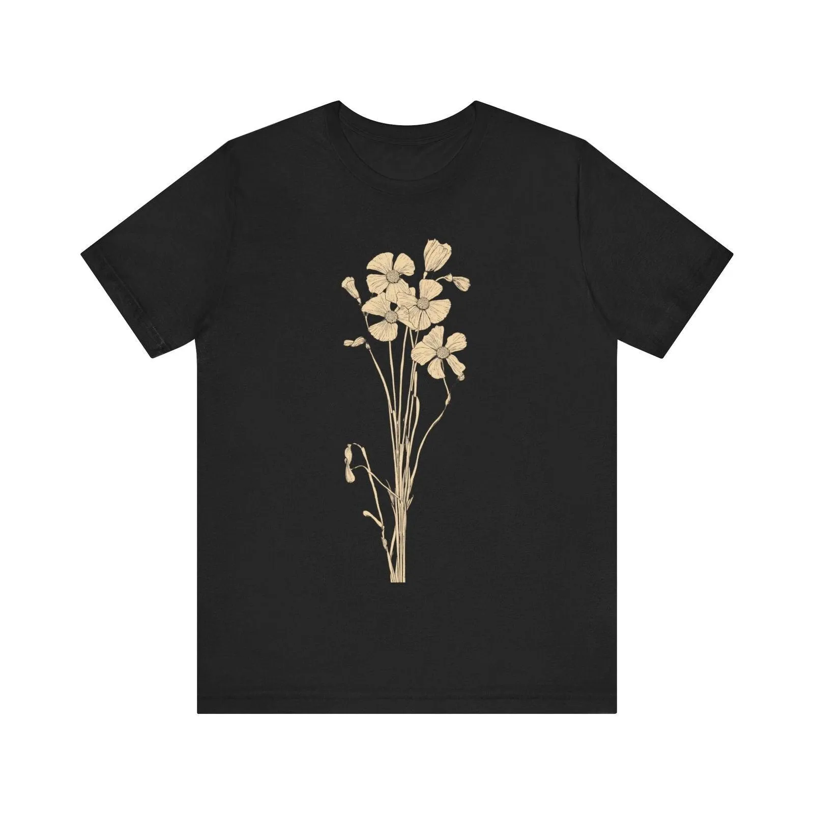 Flower Sketchy Bloom T Shirt