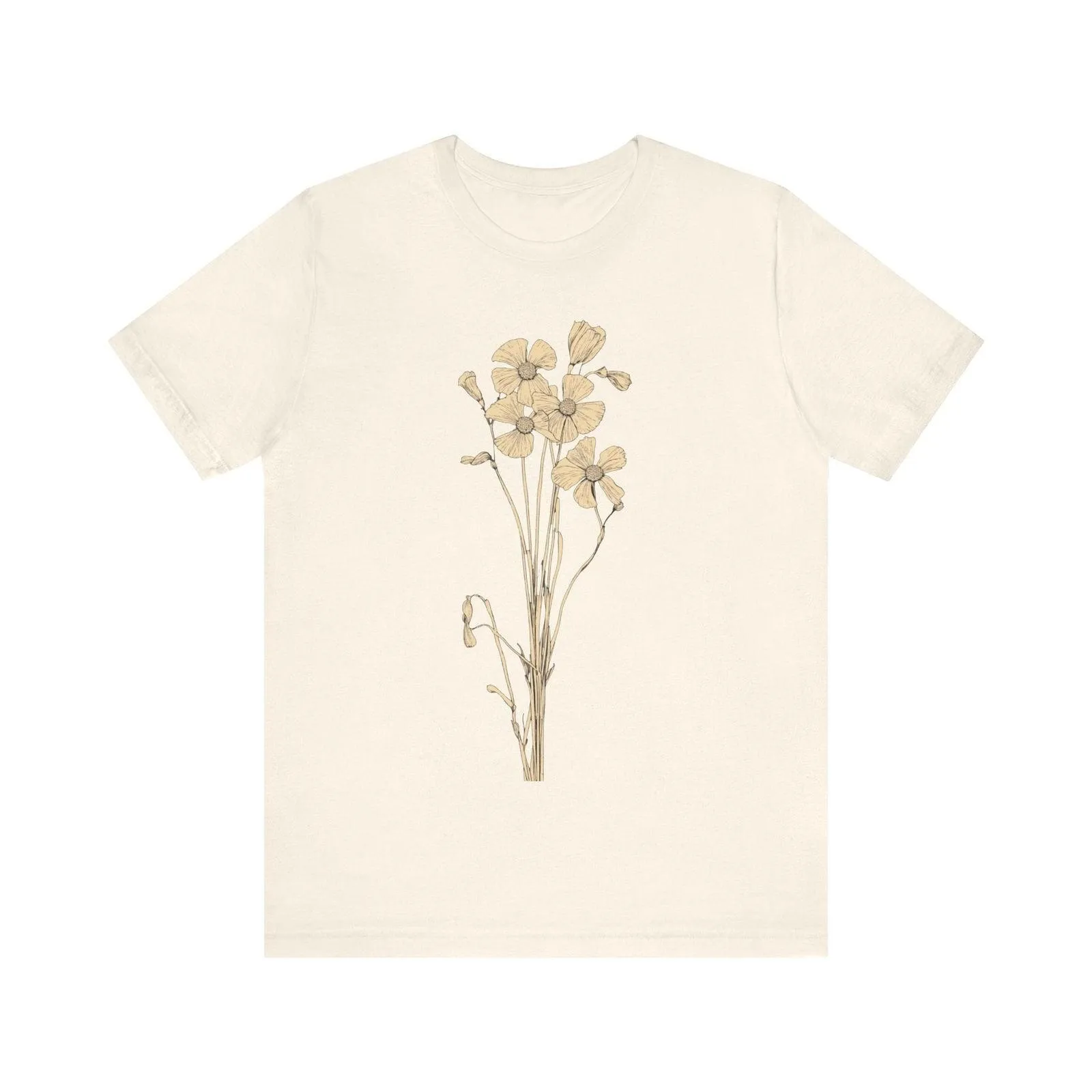 Flower Sketchy Bloom T Shirt