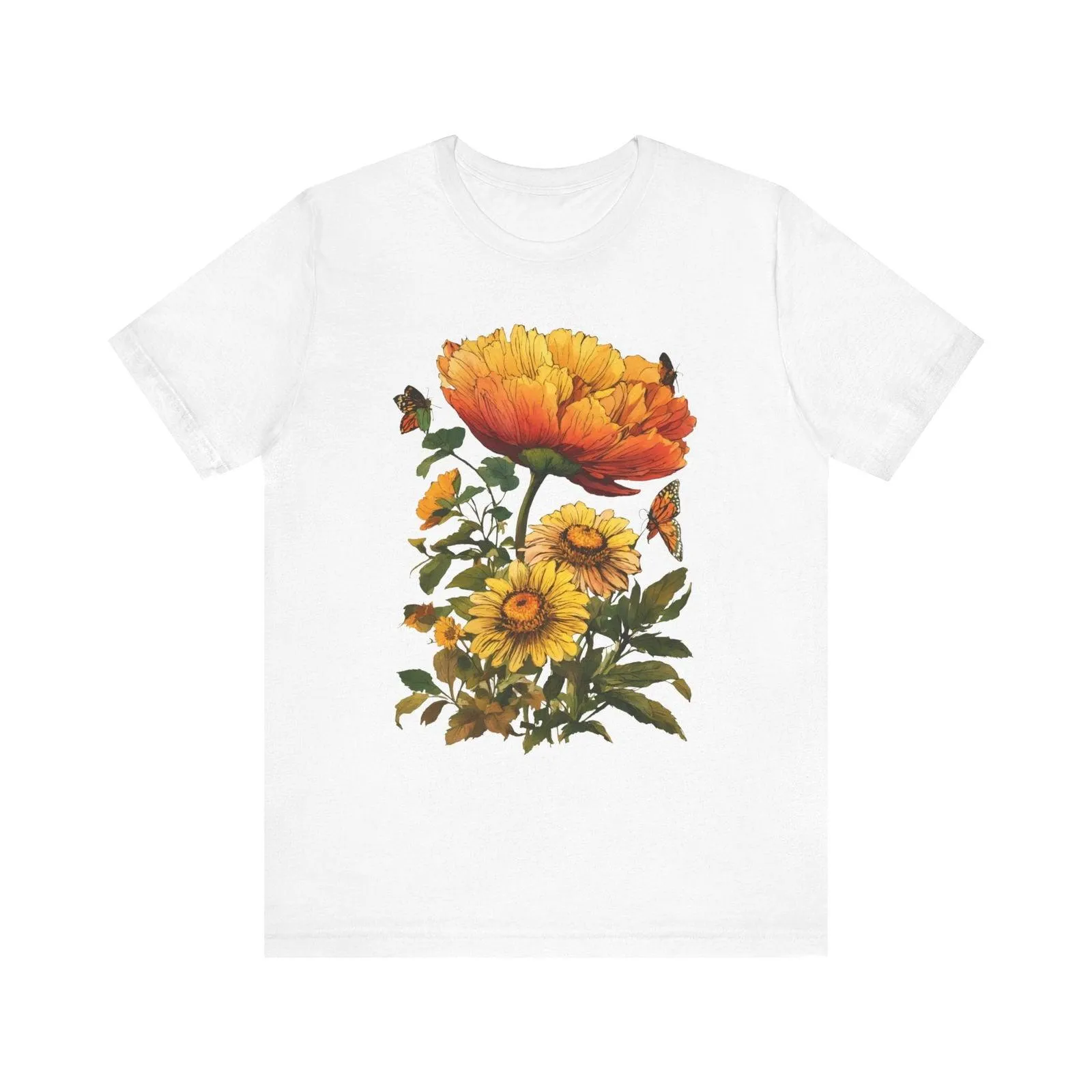 Flower Sunlit Garden T Shirt