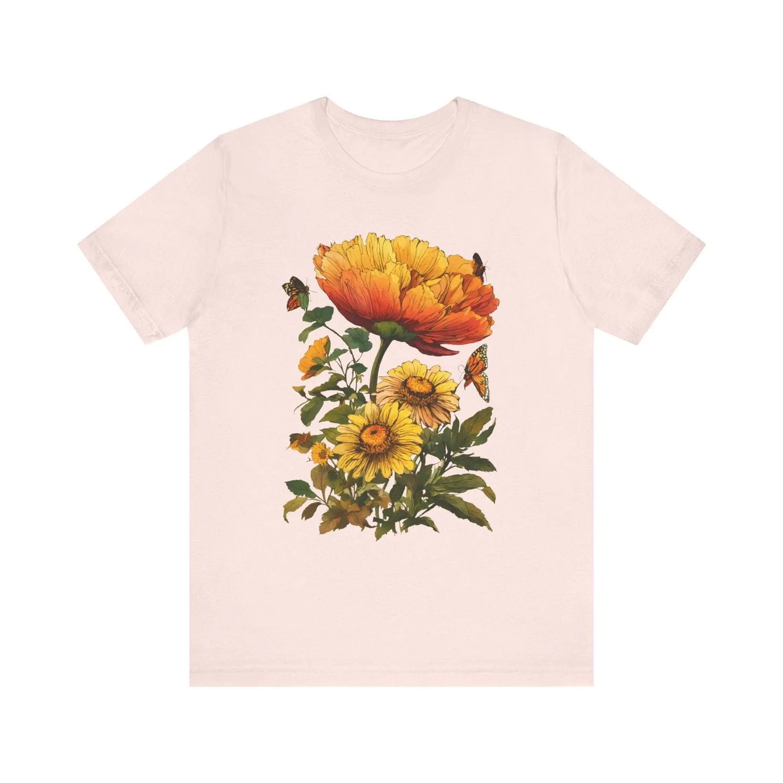 Flower Sunlit Garden T Shirt