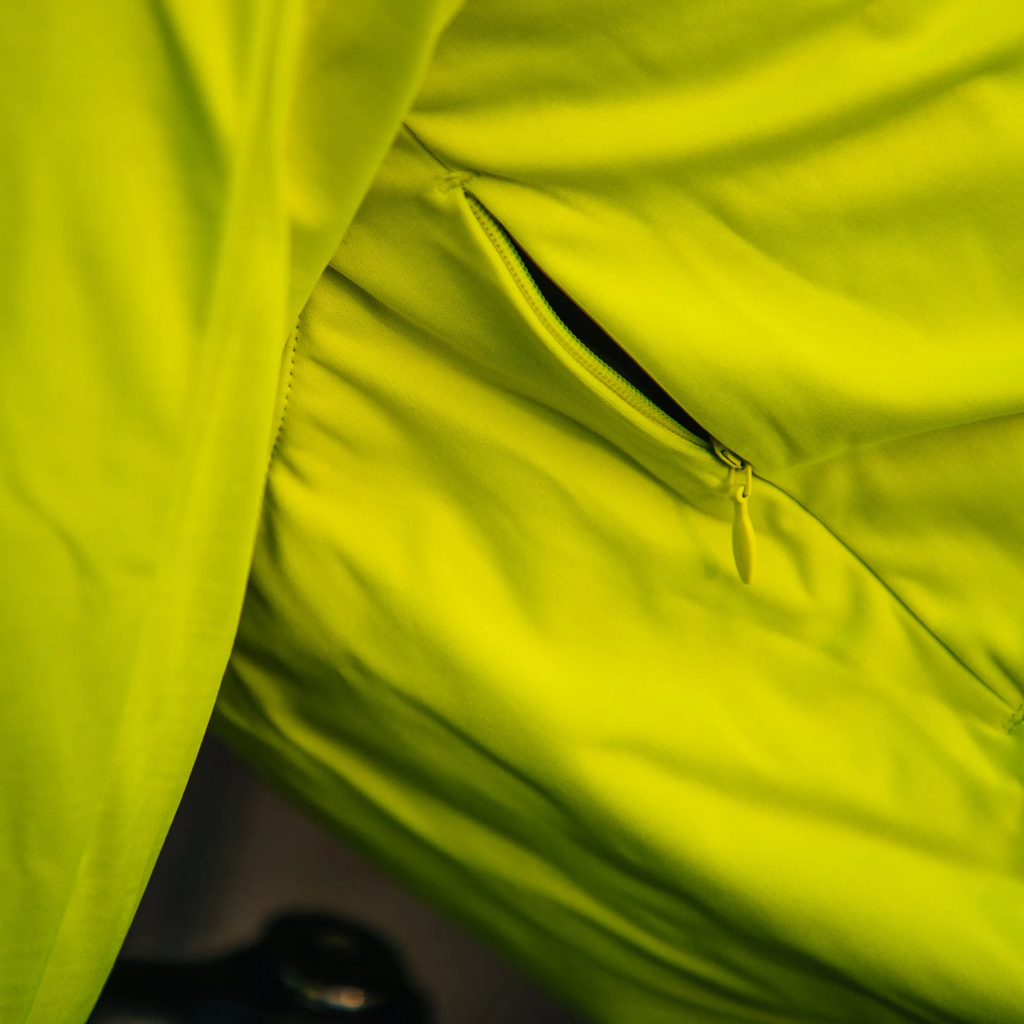 Gotlandsleden Tour Men's Hi-viz Yellow Merino Softshell Cycling Jacket