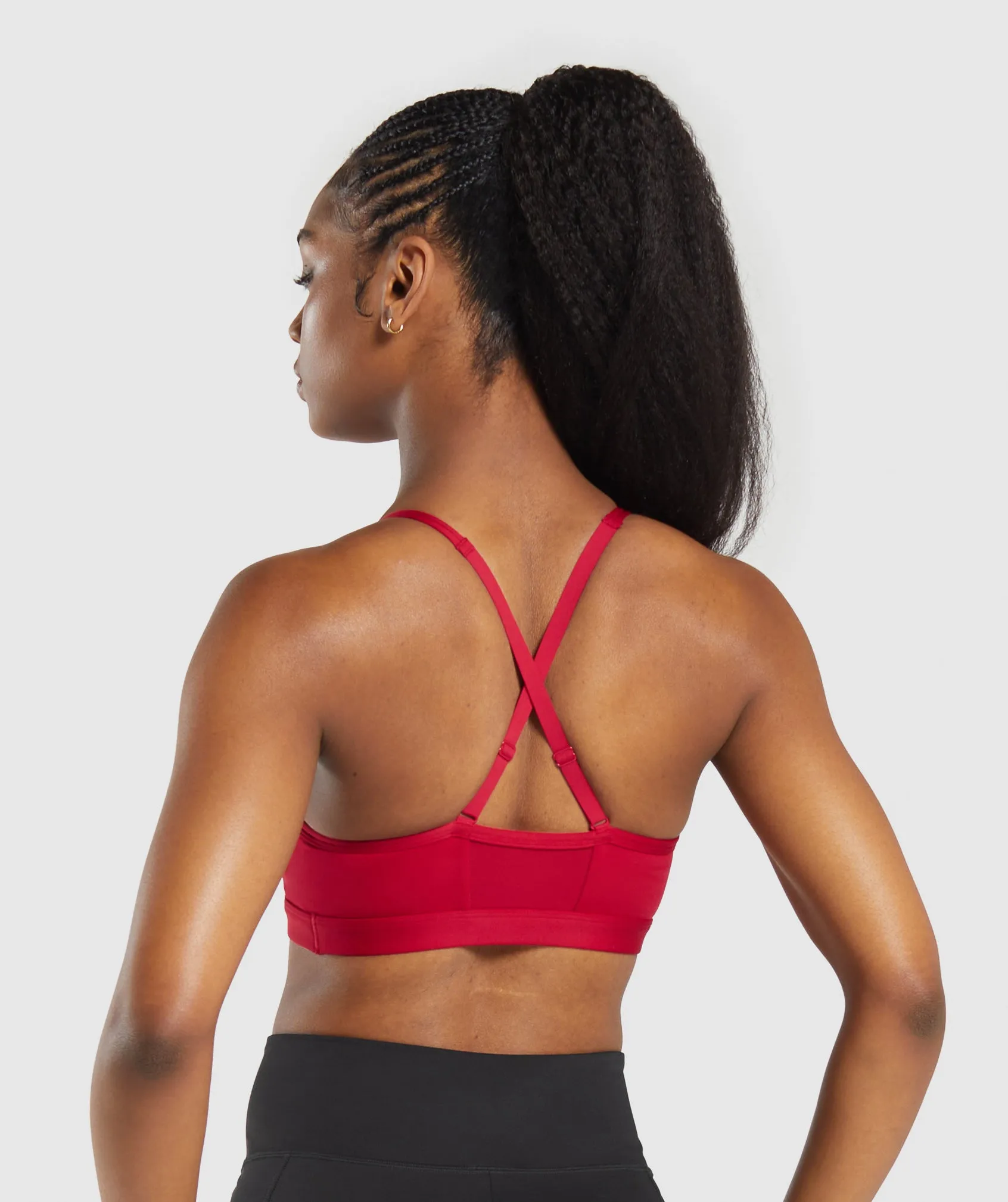 Gymshark Ruched Sports Bra - Conditioning Red