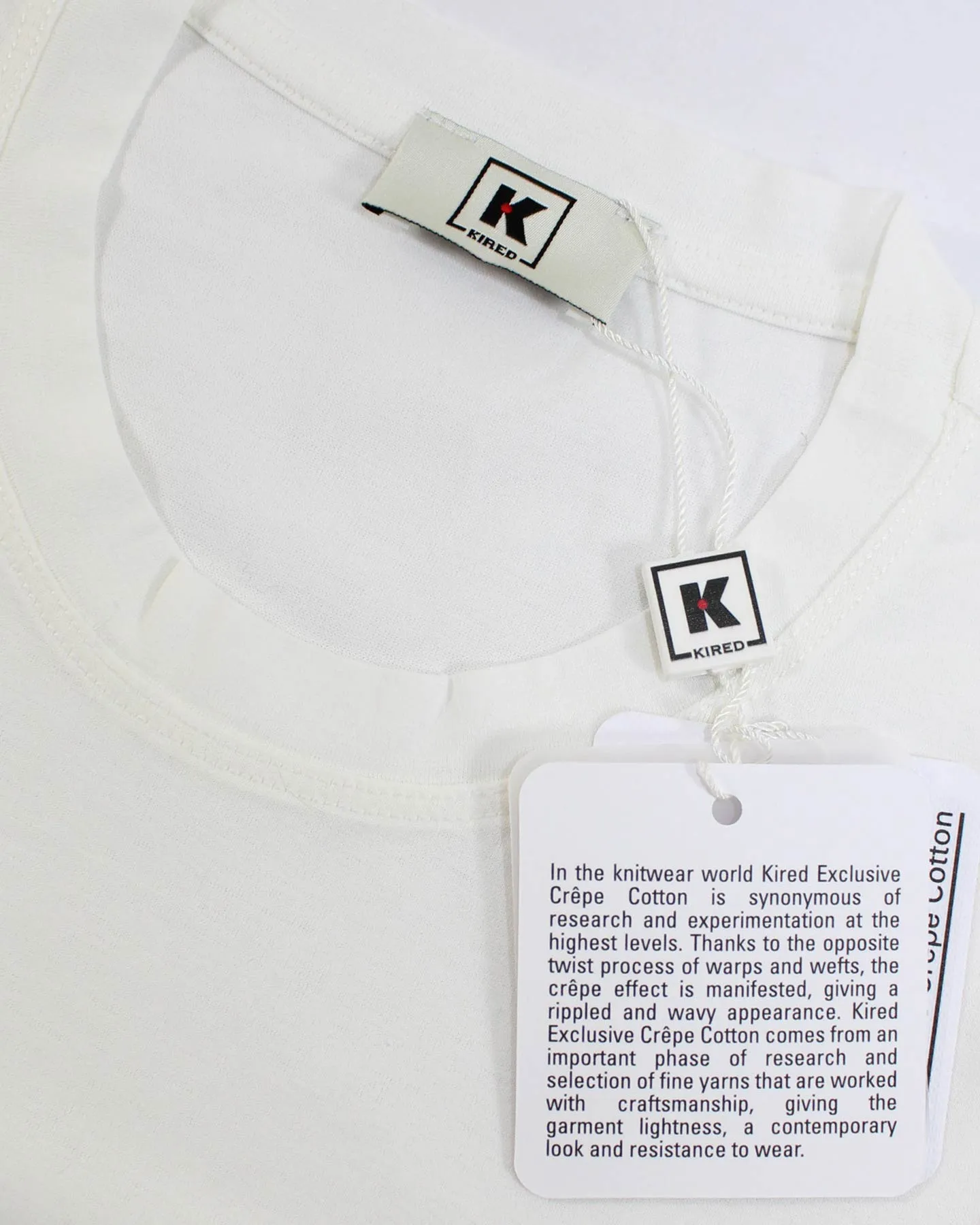 Kired Kiton T-Shirt White - Crêpe Cotton EU 54/ XL