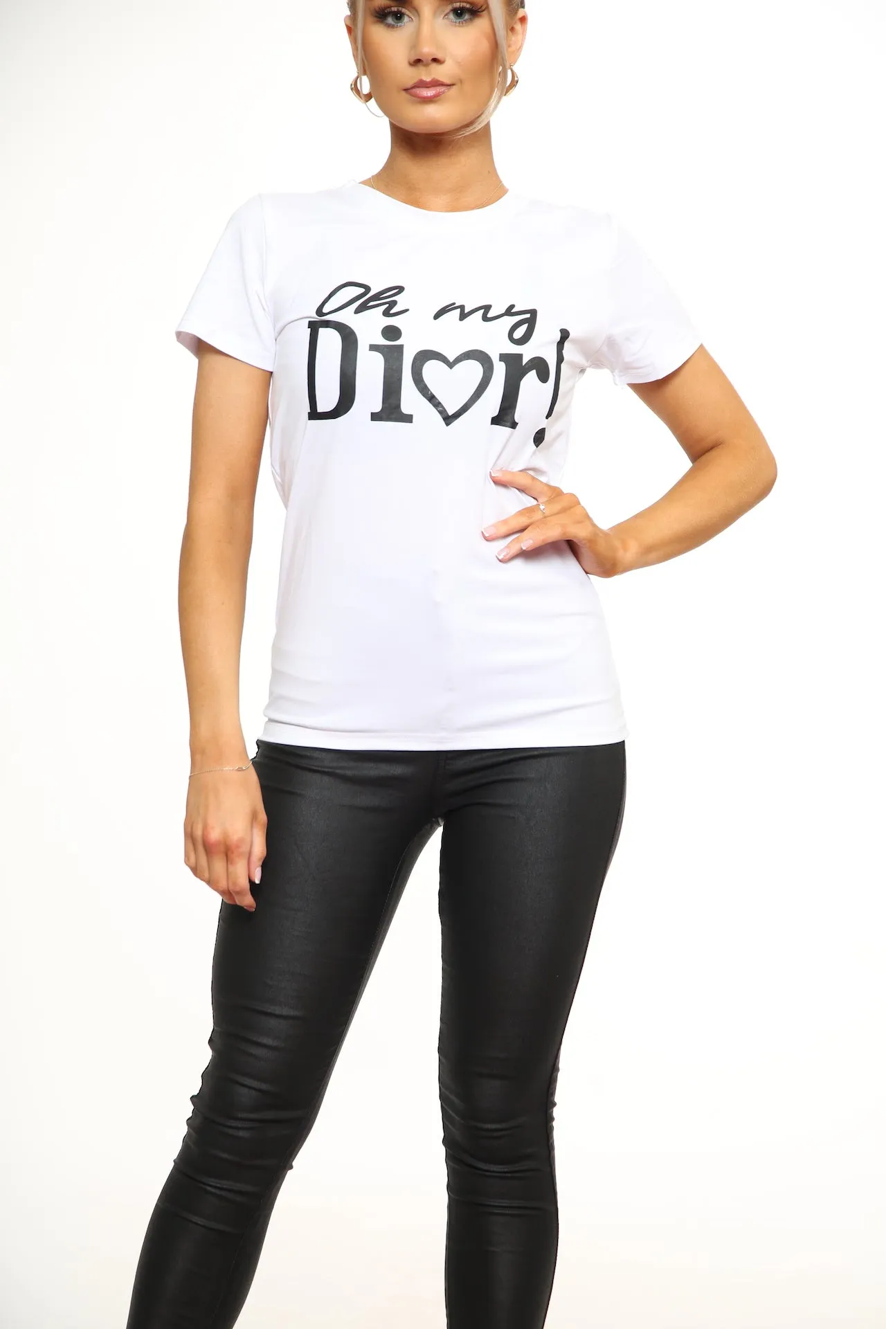 Ladies Ohh my Dior printed t shirt