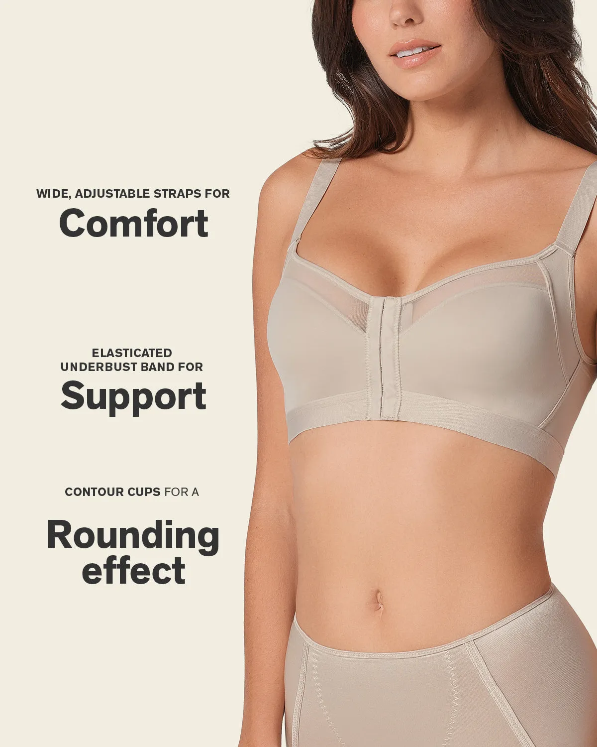 Lightly Lined Wireless Posture Corrector Bra