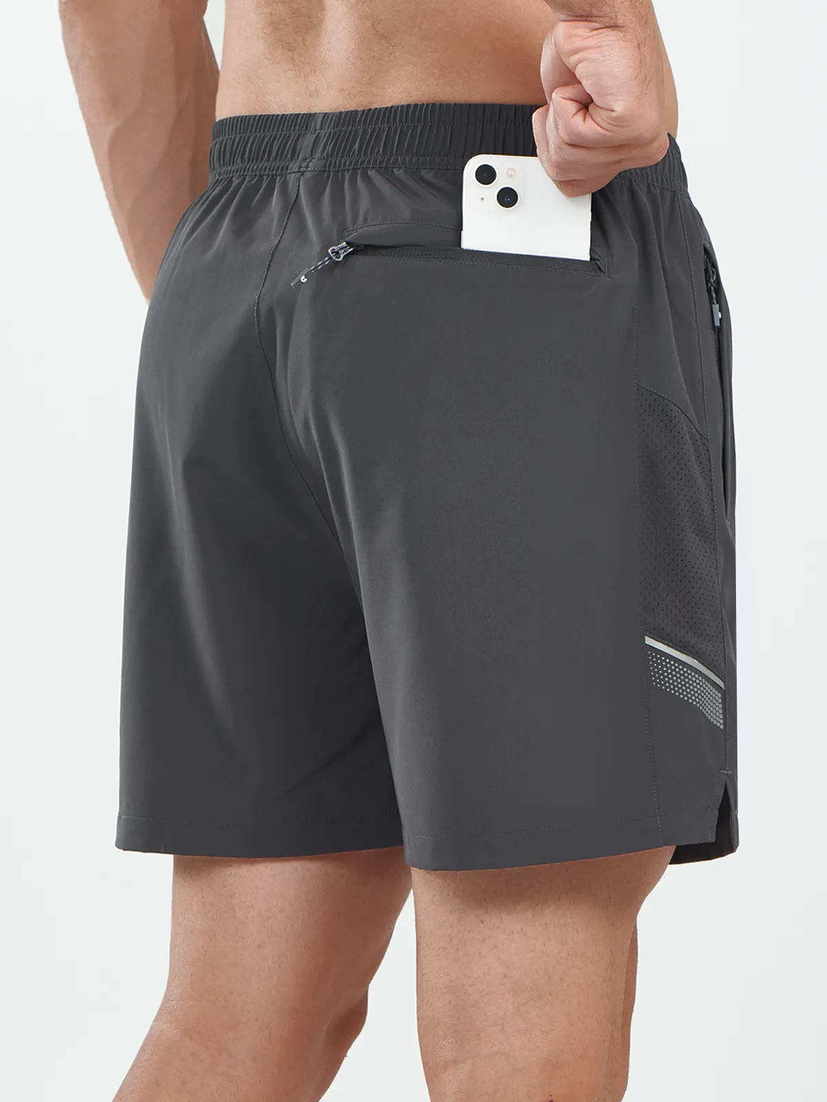 Men's Biker Shorts 5 inch Basketball Elastic Gym Shorts