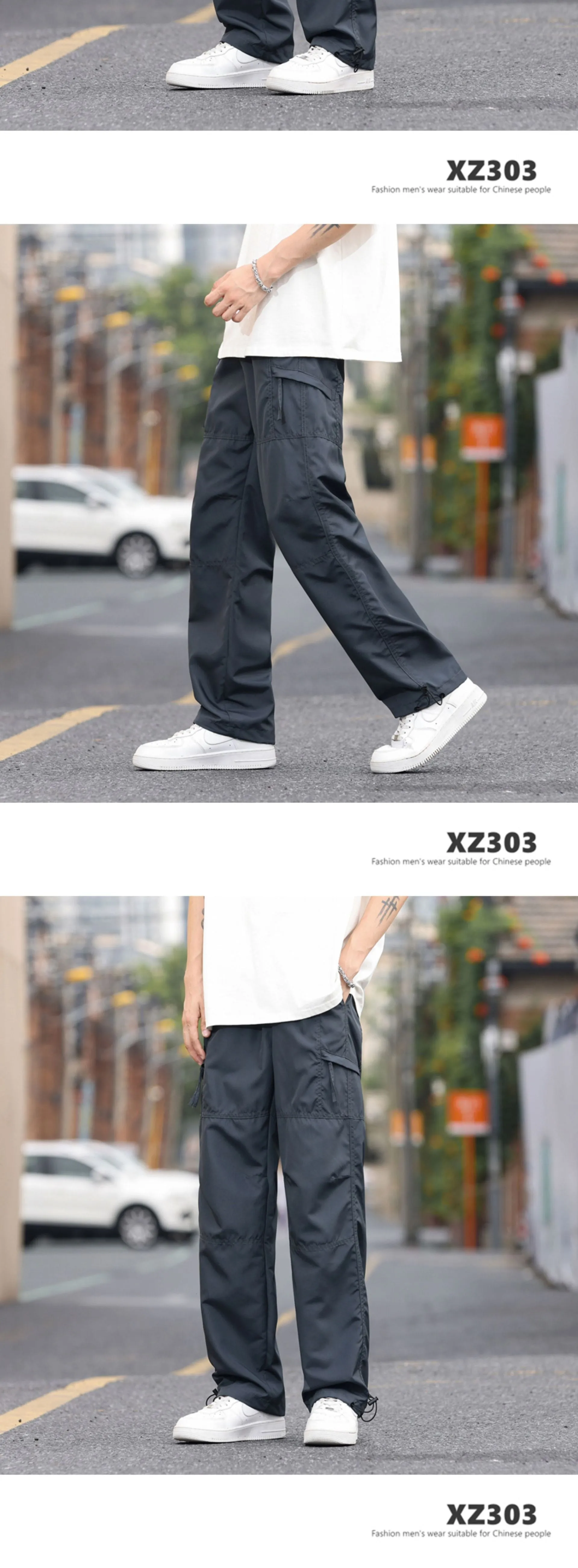 Men's Casual Cargo Pants 31233578YM