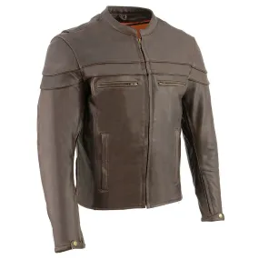 Milwaukee Leather ML1408RT Men's Retro Brown 'Savage' Sporty Crossover