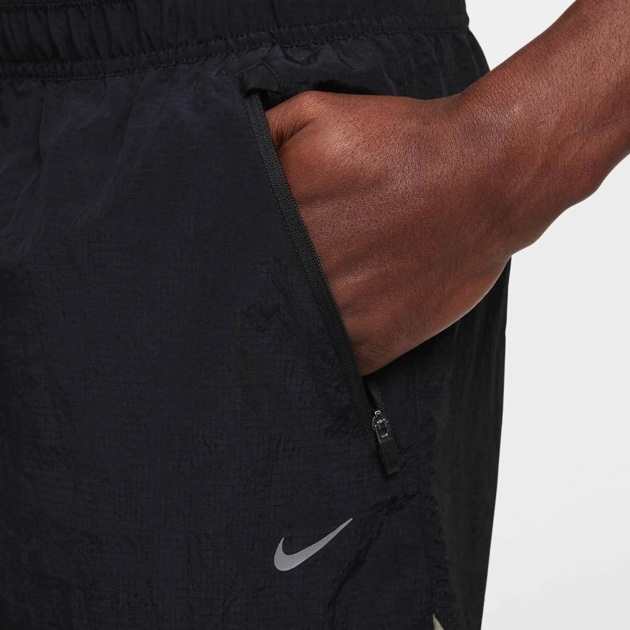 Nike | Men's Dri-FIT Water-Repellent Running Division Stride 5" 2-in-1 Running Shorts - Black