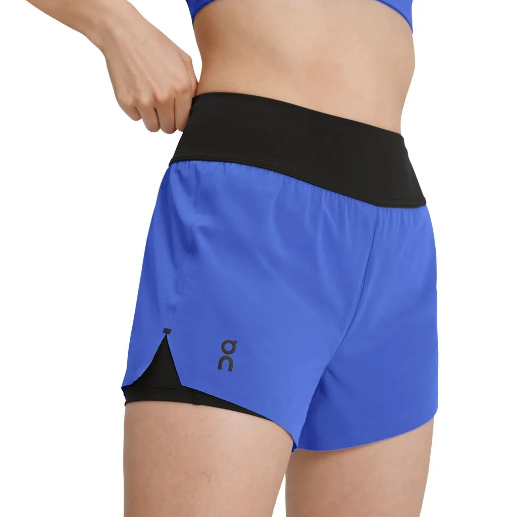 On Running Running Shorts (Womens) - Cobalt/Black