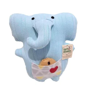 Plush - Elephant with Choco Chip Cookie Treat by Happy Groundhog Studio