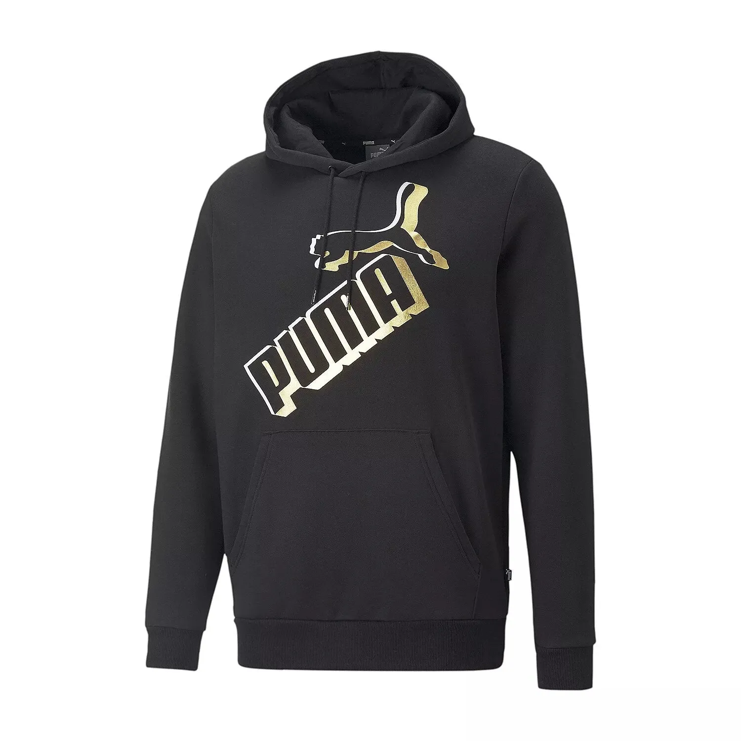 Puma Men's Essentials Big Foil Logo Fleece Hoodie