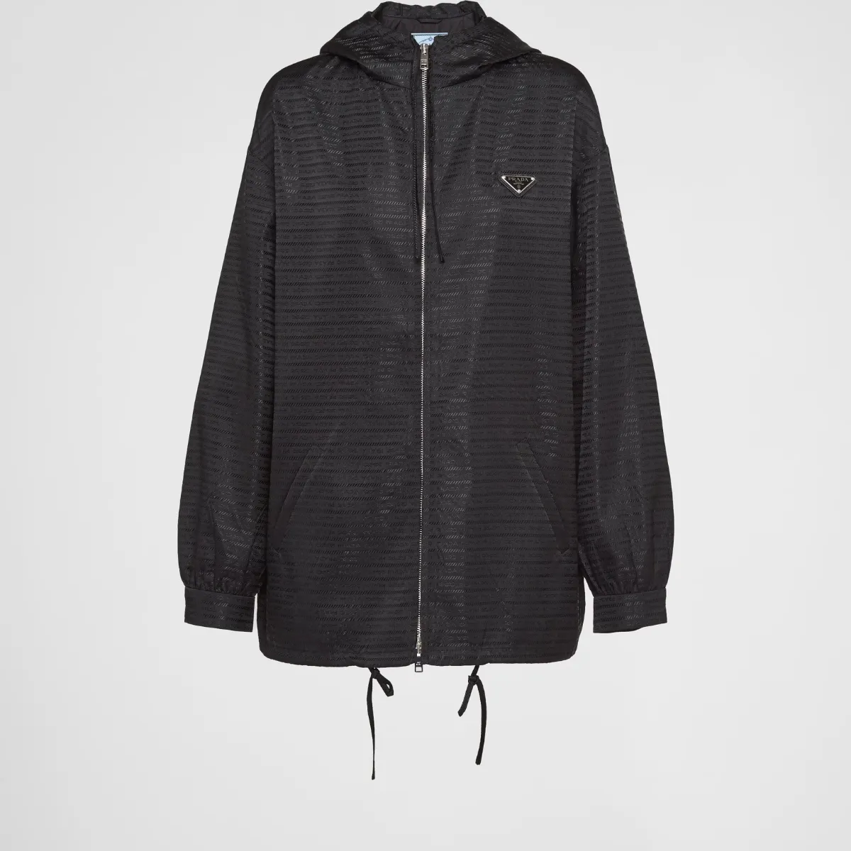 Re-Nylon hooded blouson jacket