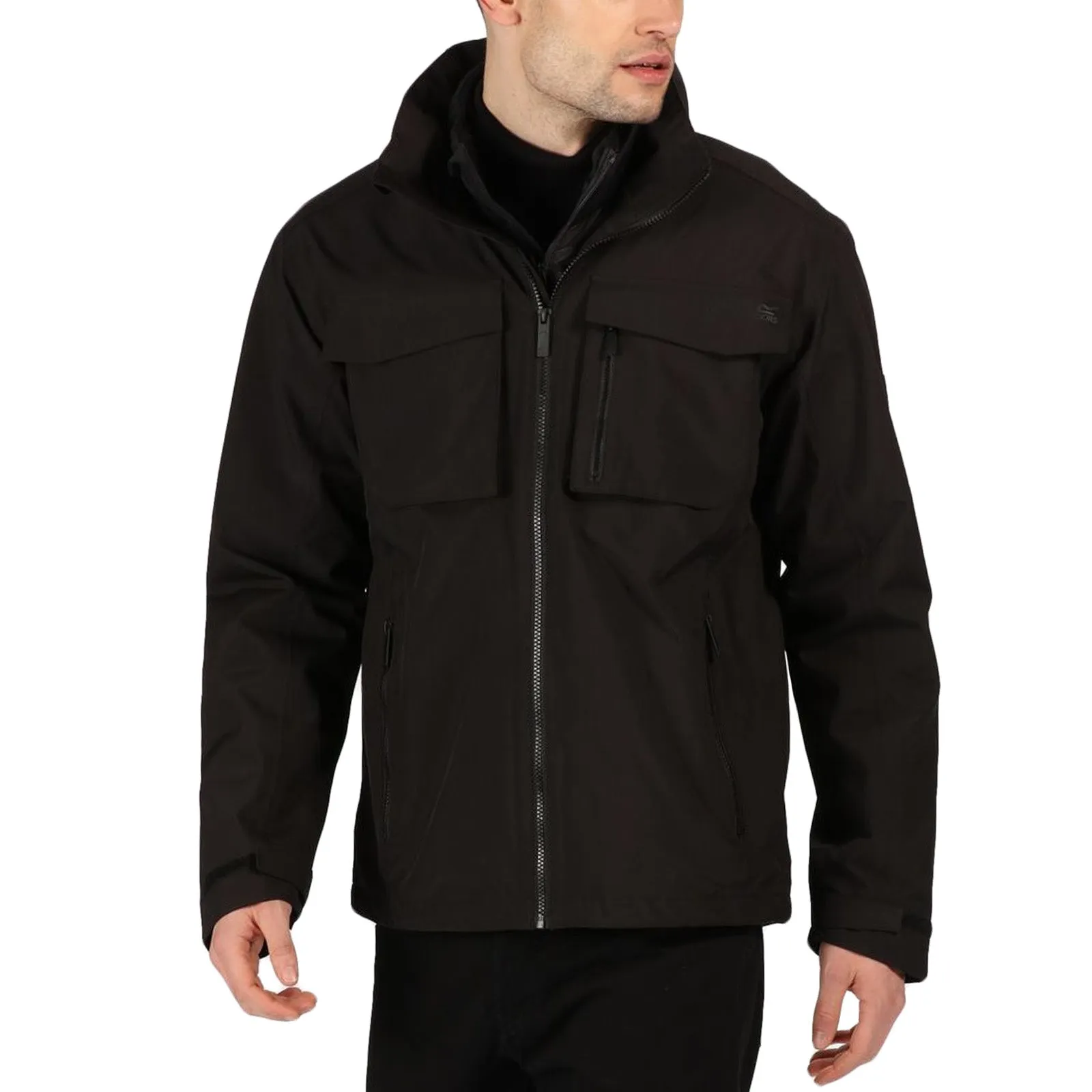 Regatta Mens Shrigley 3 In 1 Waterproof Jacket - Black