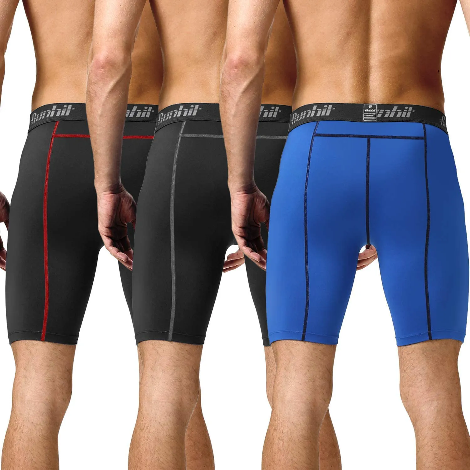 Runhit Compression Shorts for Men,Mens Underwear Spandex Shorts Workout Running