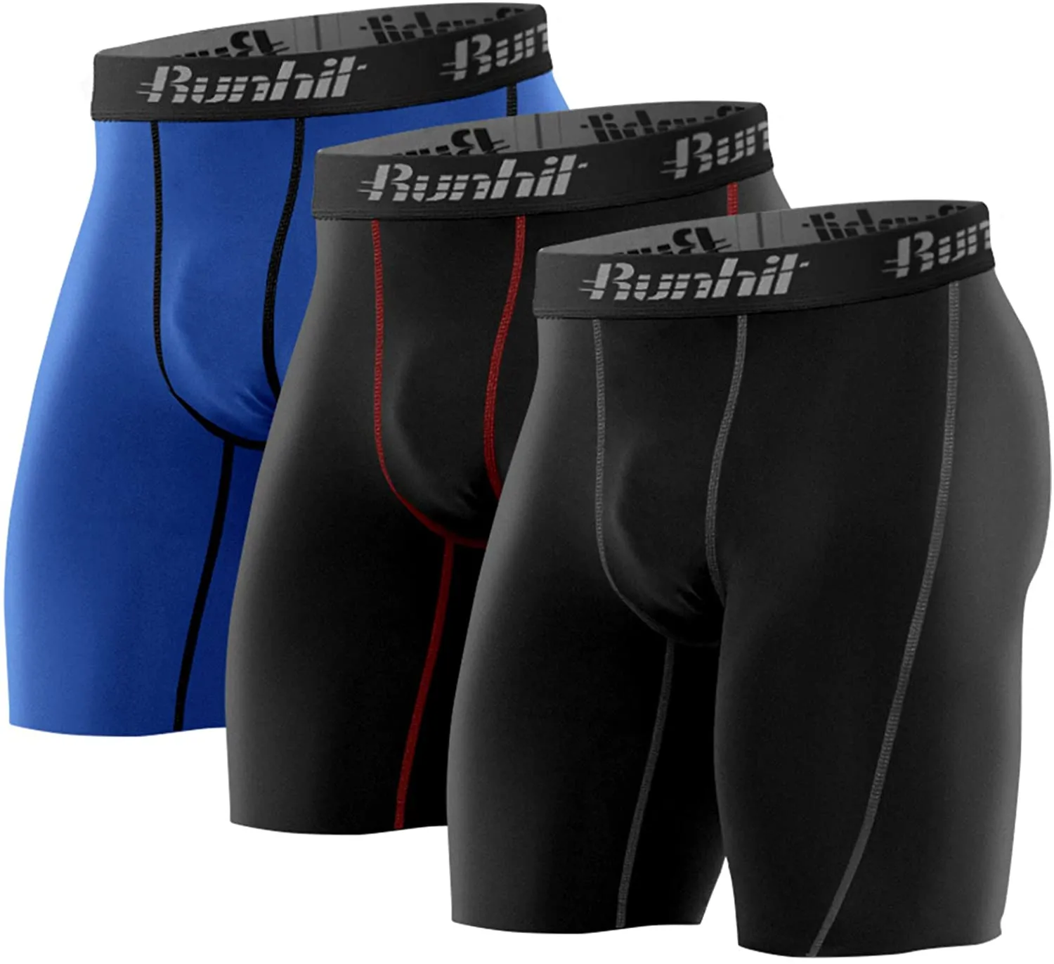 Runhit Compression Shorts for Men,Mens Underwear Spandex Shorts Workout Running