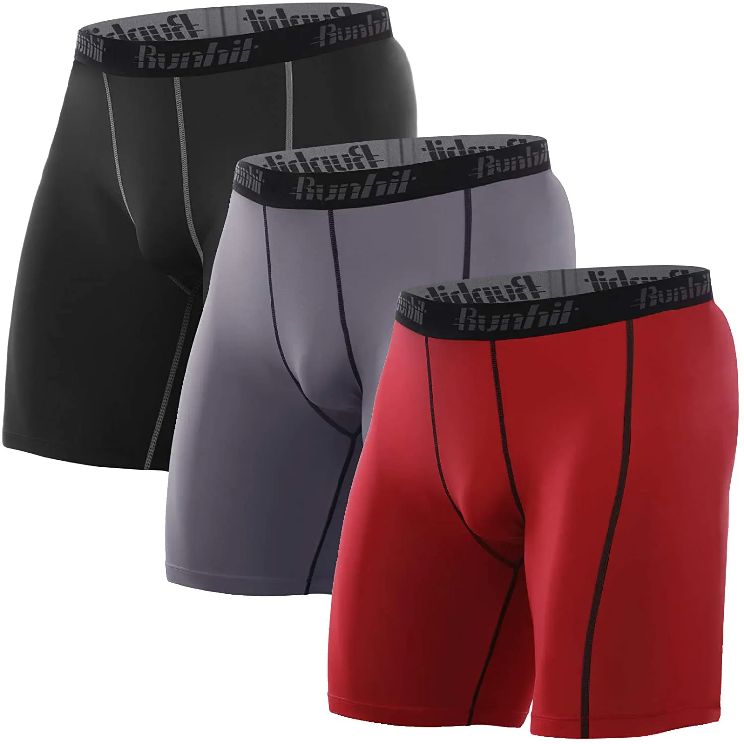 Runhit Compression Shorts for Men,Mens Underwear Spandex Shorts Workout Running