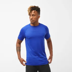 Salomon | Men's Cross Run Short Sleeve T-Shirt - Surf The Web