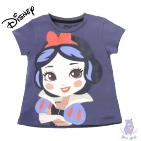 Snow White Round-Neck Cotton T-shirt