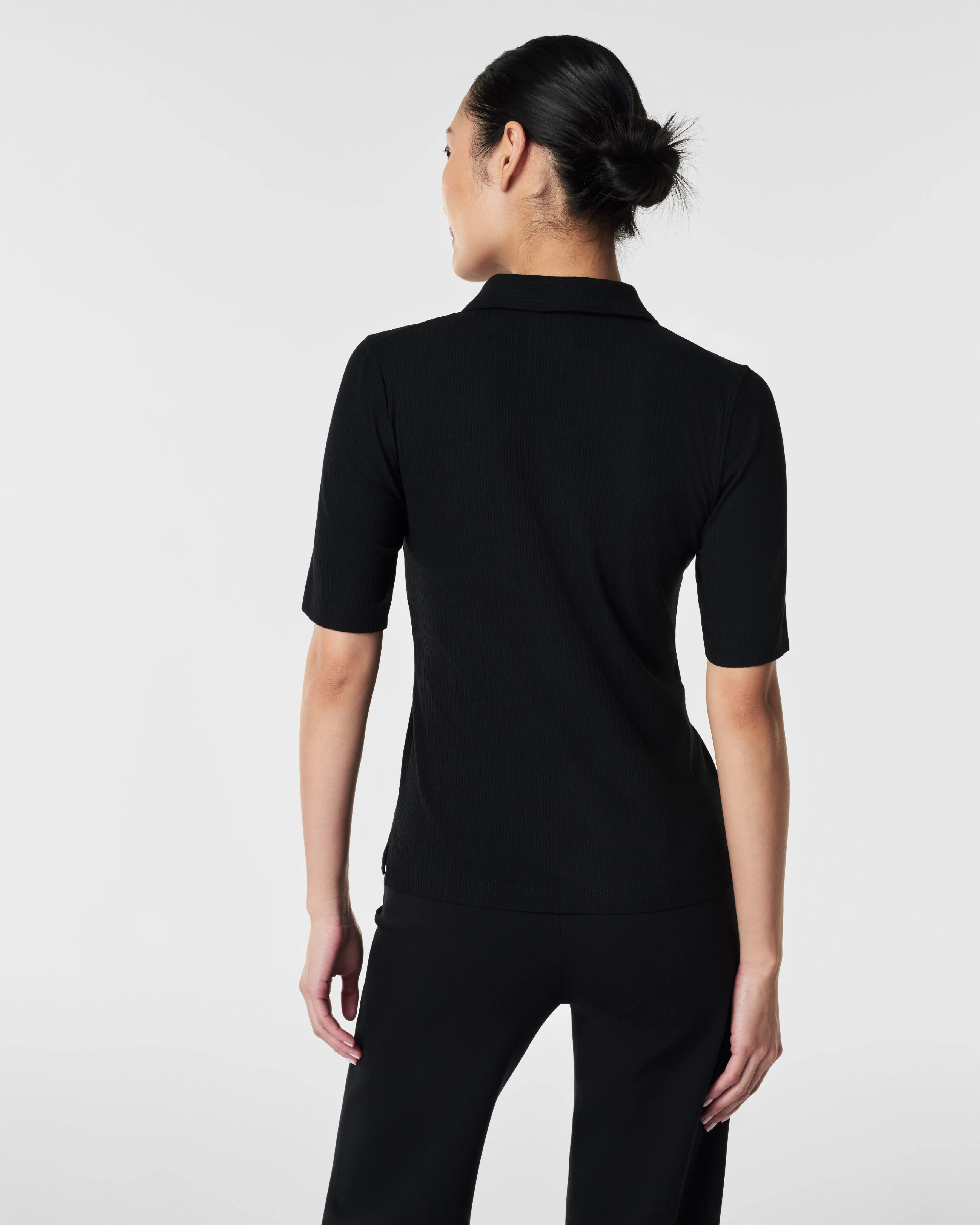 SPANX® Stretch Rib Polo Top