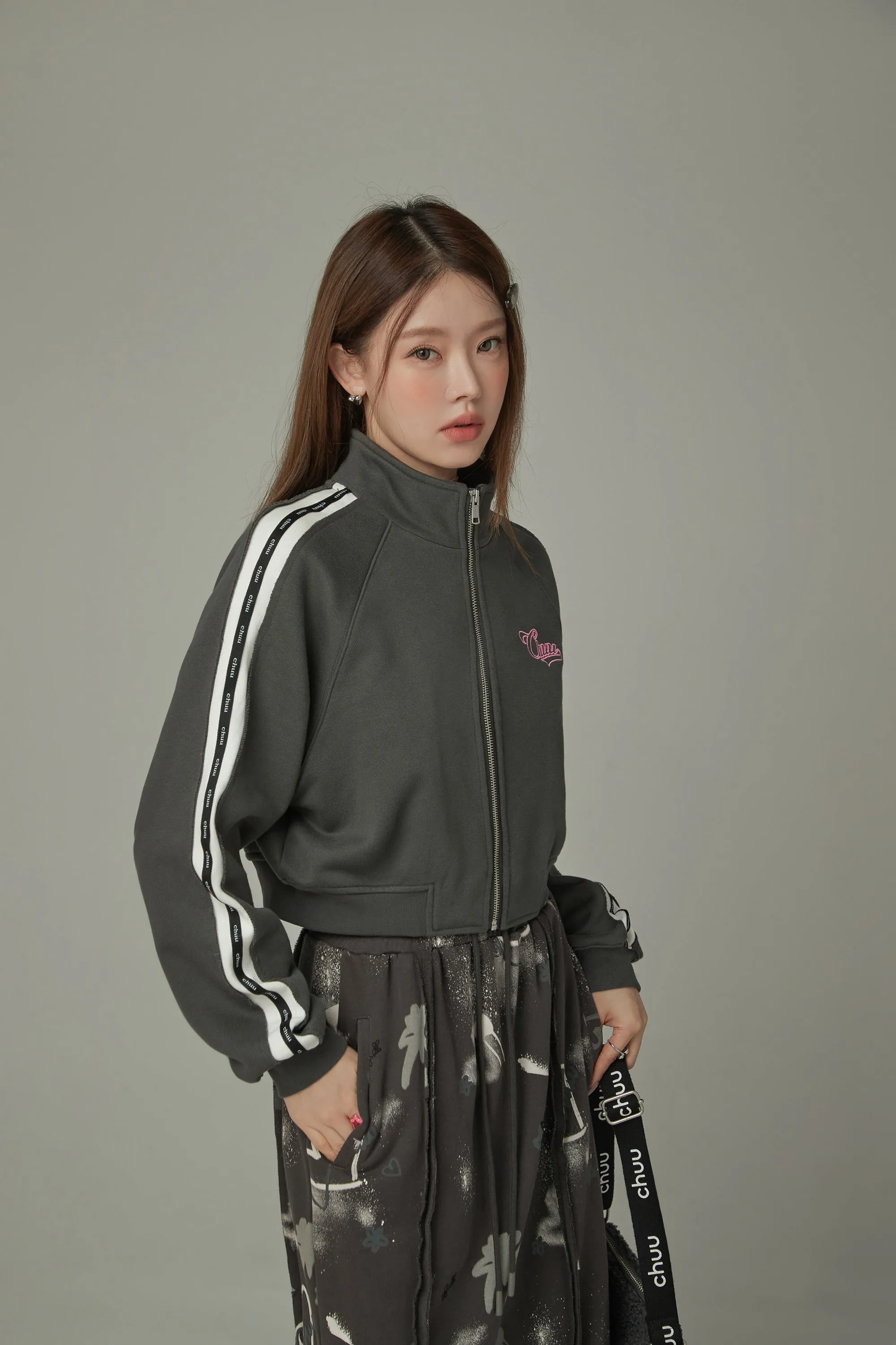 Sporty Loose Zip-Up Jacket