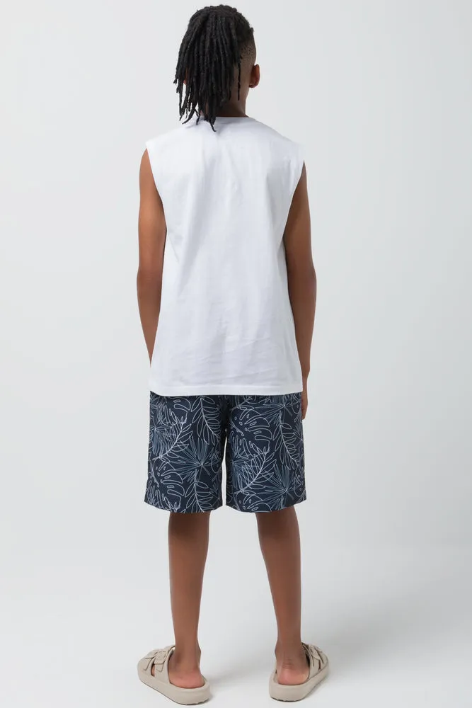 Summer Sleeveless T-Shirt White