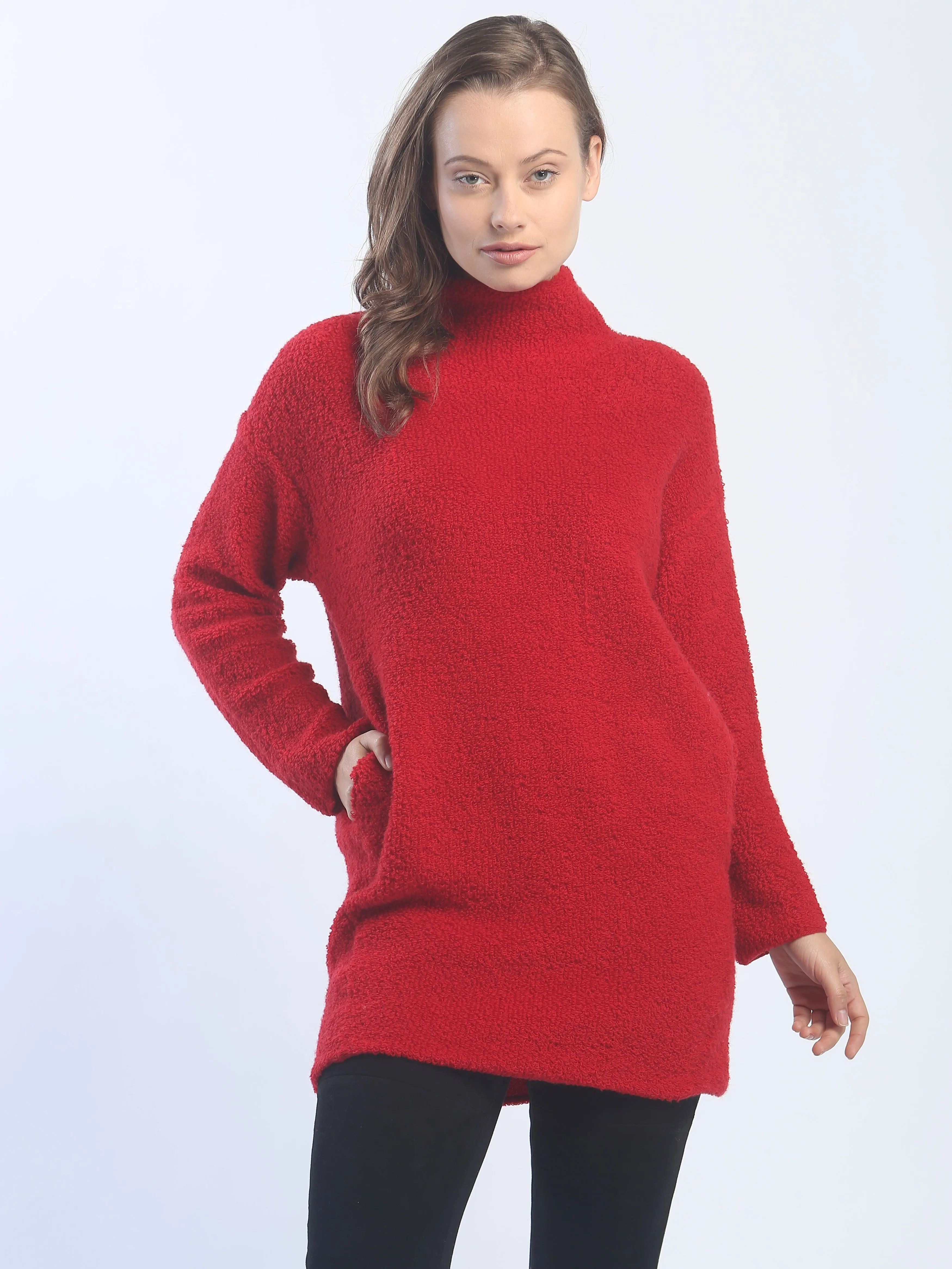 Textured Turtleneck Tunic