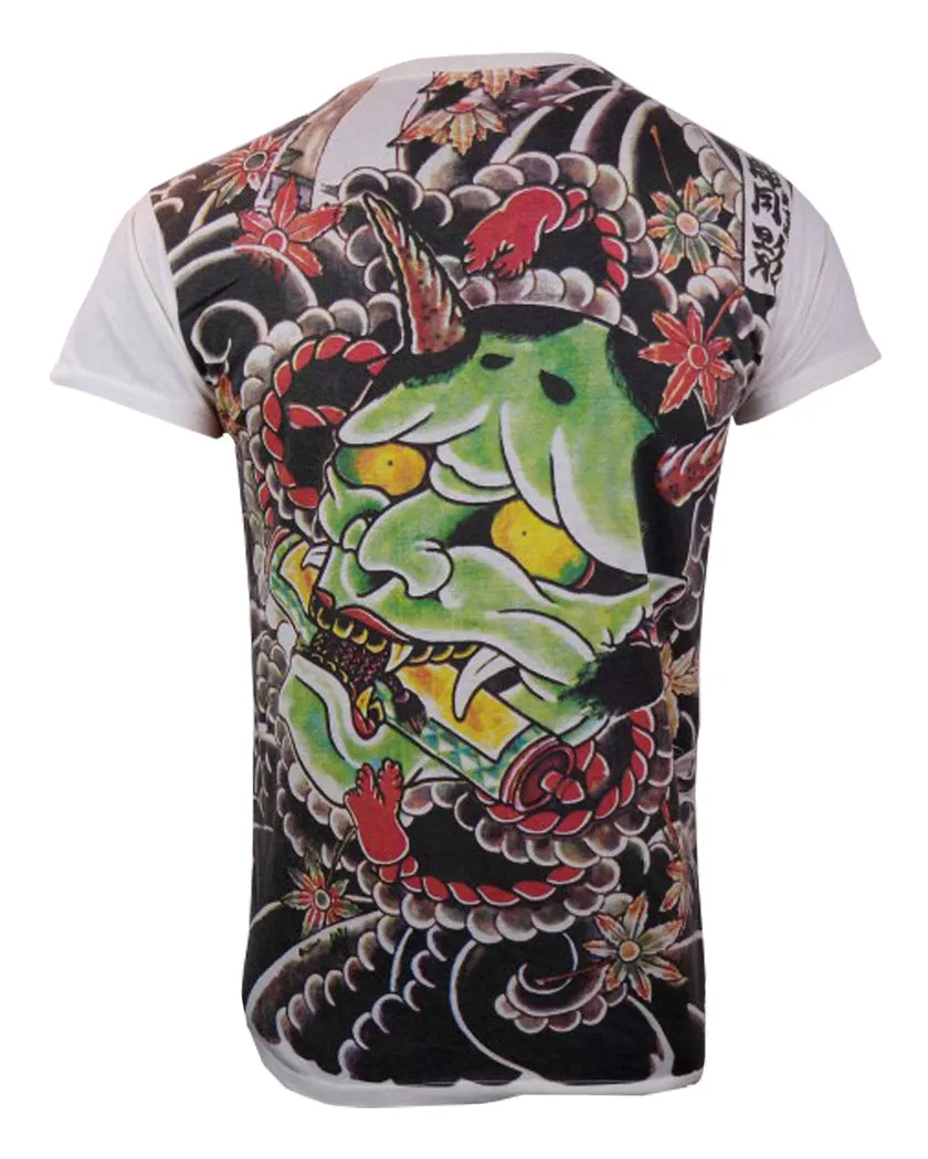 Thai Drawing Oni Mask T-Shirt