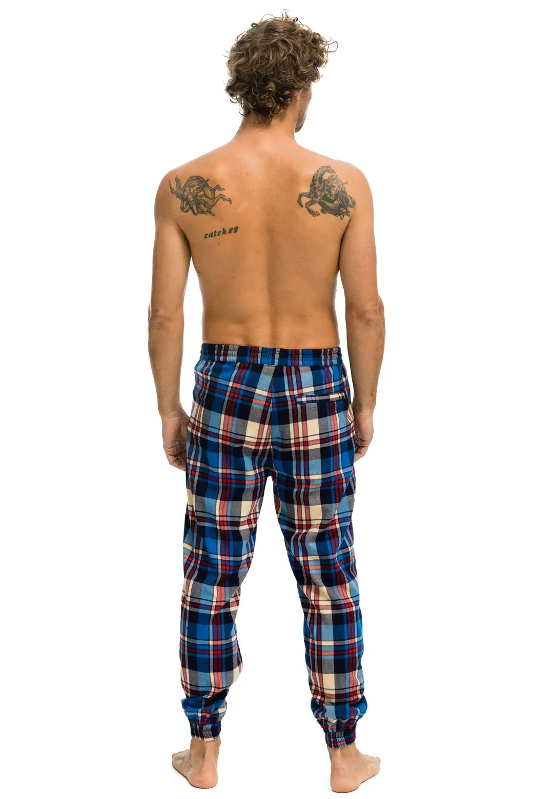 UNISEX PLAID LODGE PANT - PATRIOT PLAID