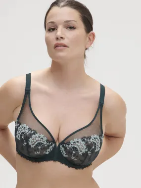 WISH Full Coverage Plunge Bra in Kolsai Green