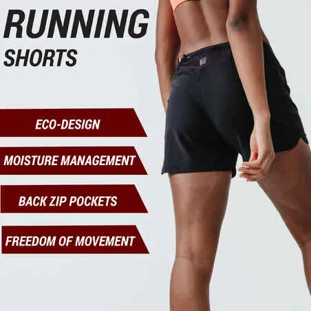 Women's running shorts dry - black